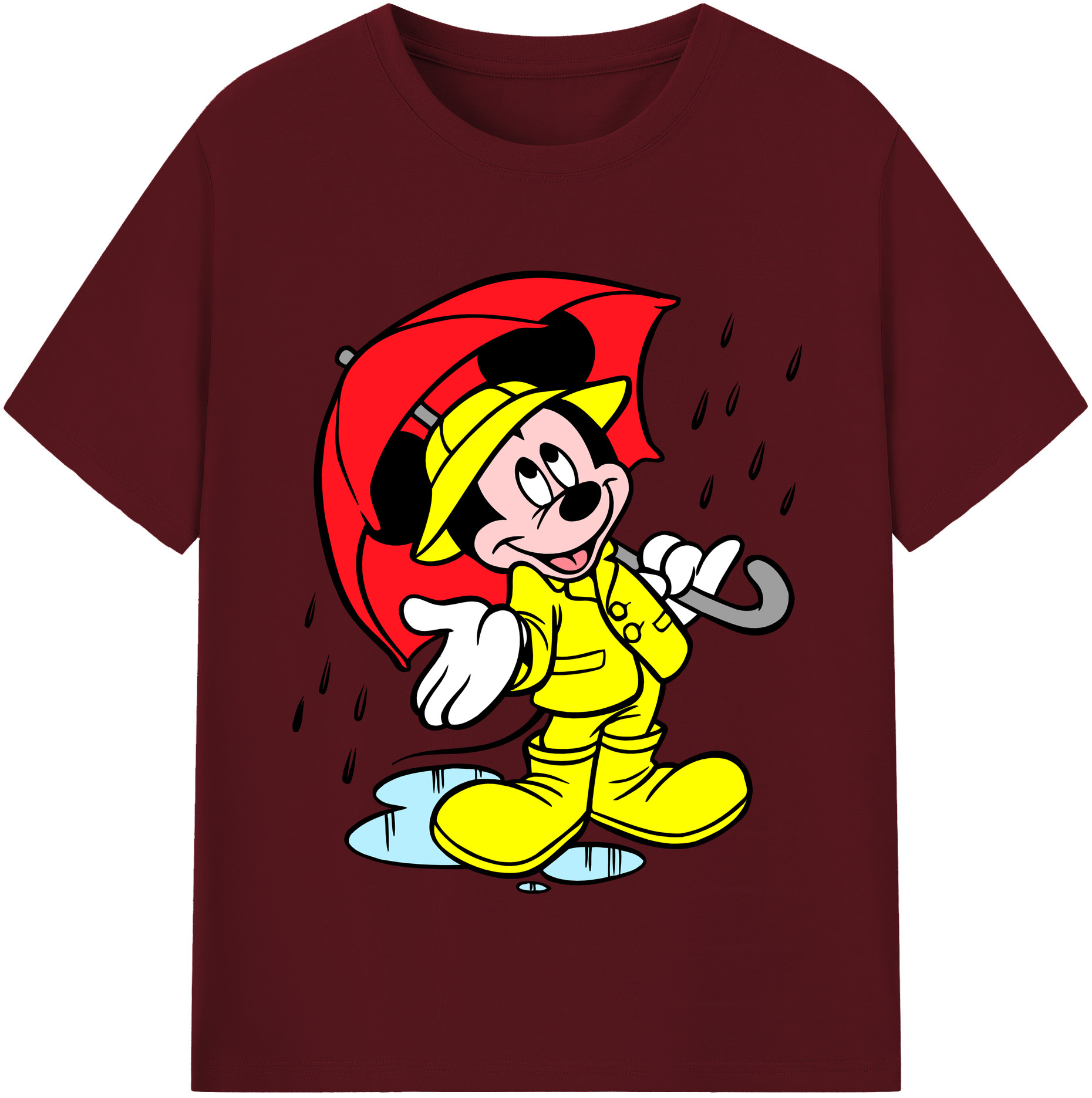 （画像用） ミッキーマウス Mickey Mouse 綿100％半袖Tシャツ（フロントプリント）